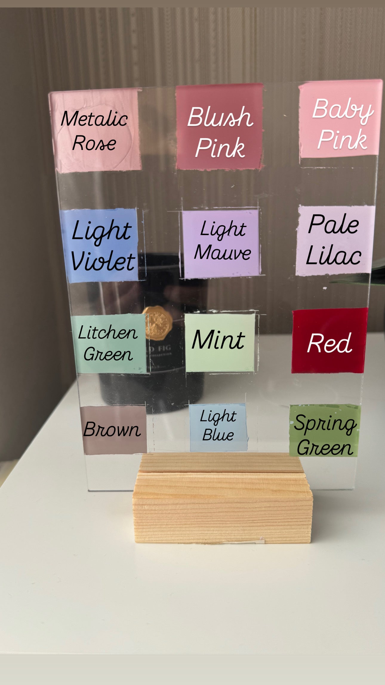 Salaam World Acrylic Baby Plaque