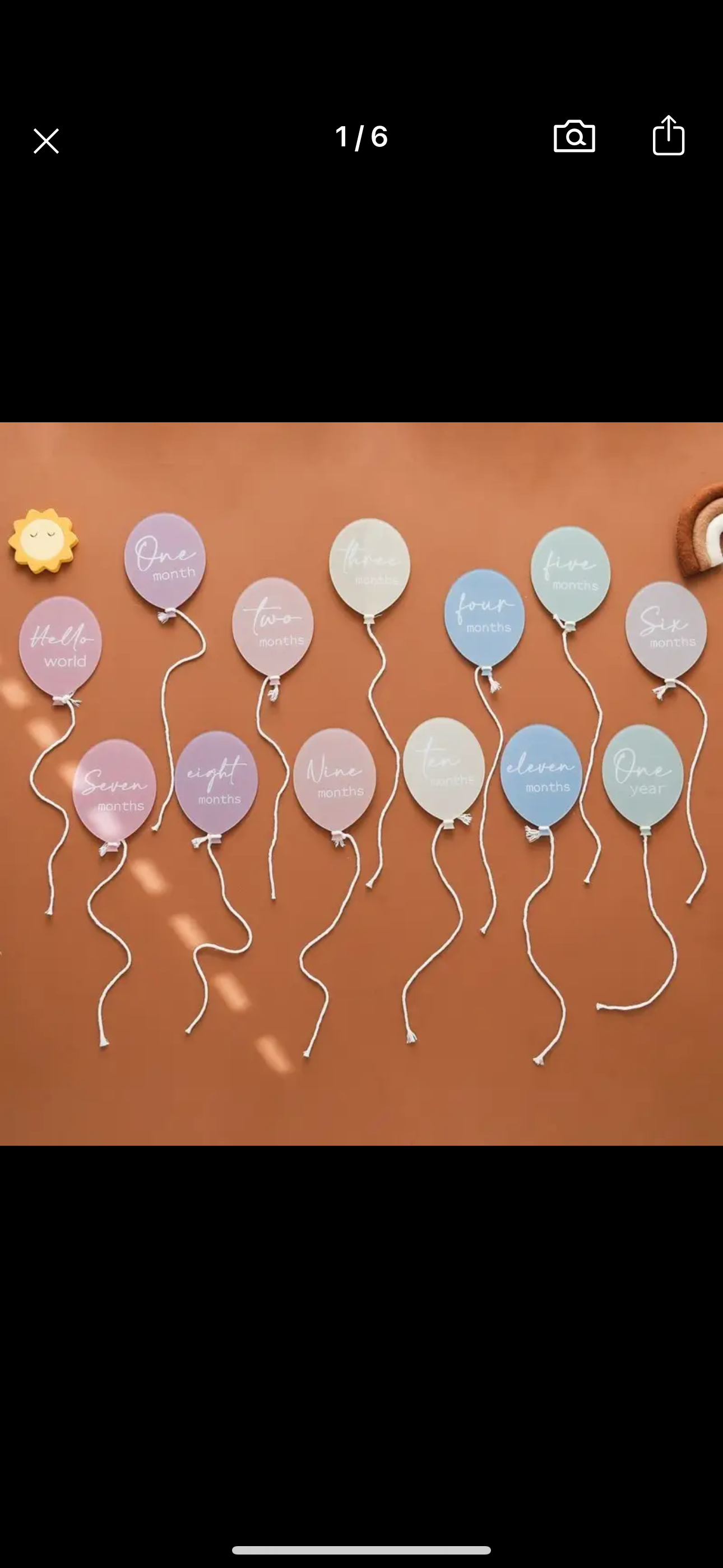 Baby Acrylic Milestone plaques