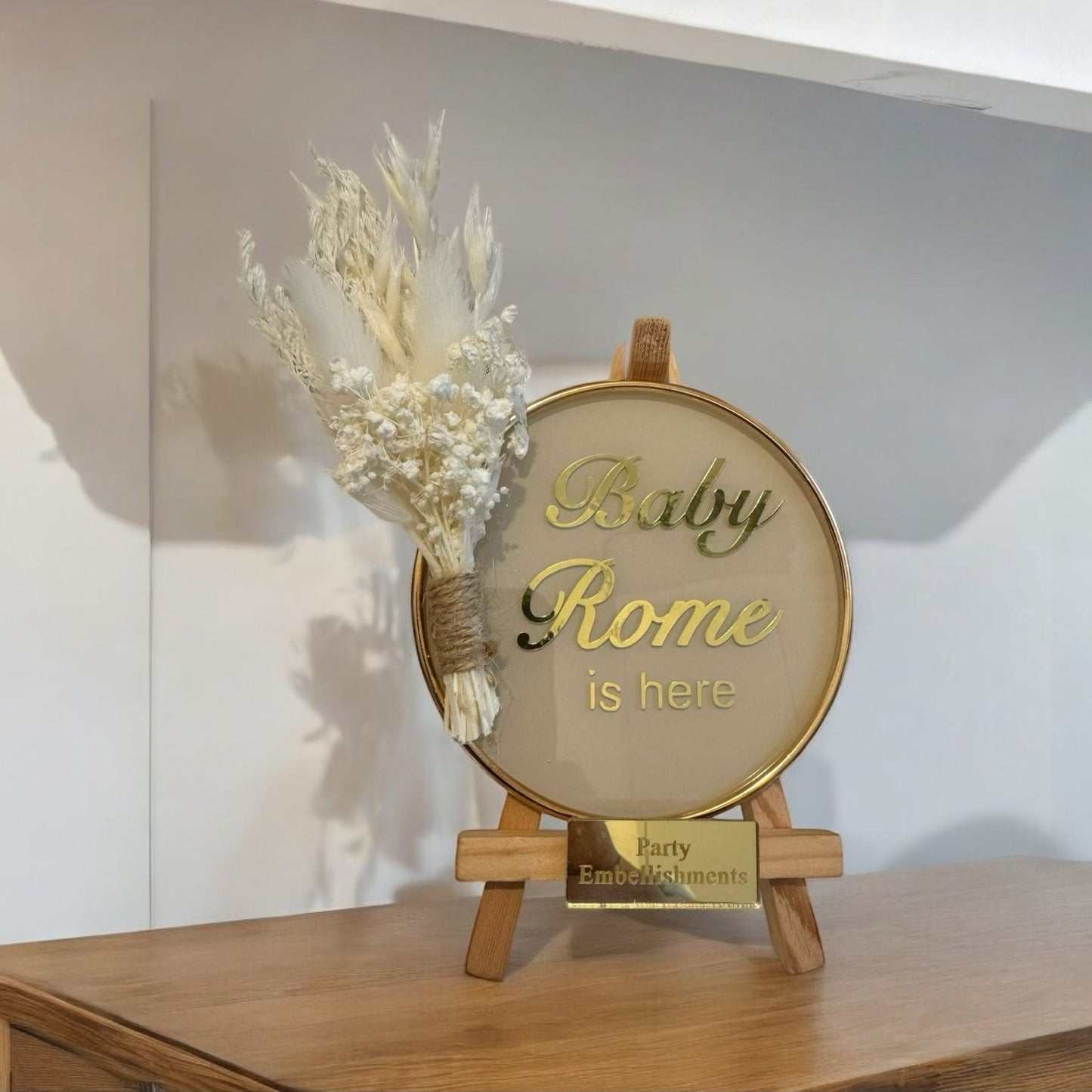 Baby welcome plaques