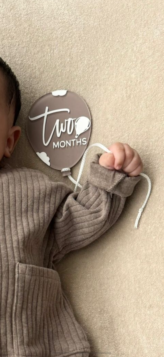 1month - 1 year Baby balloon Plaques