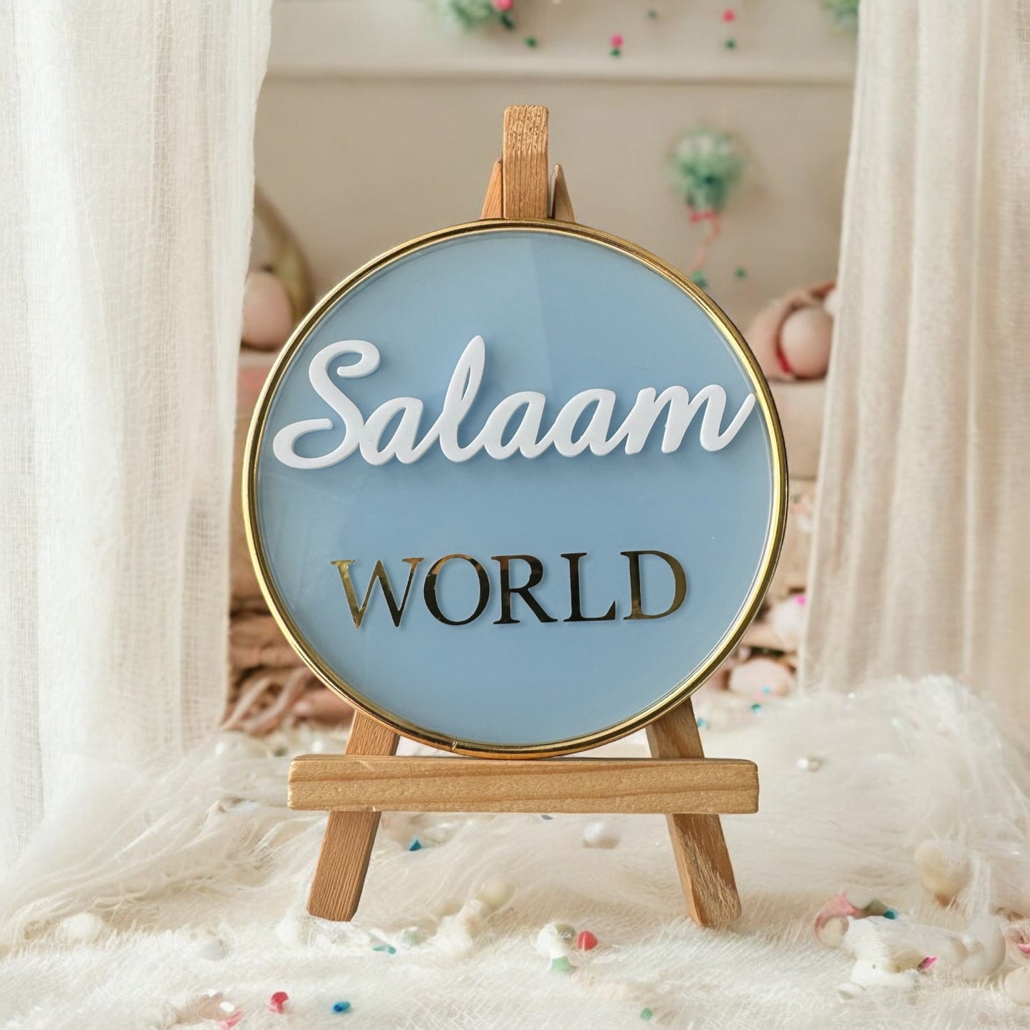 Salaams World Acrylic Baby Plaque