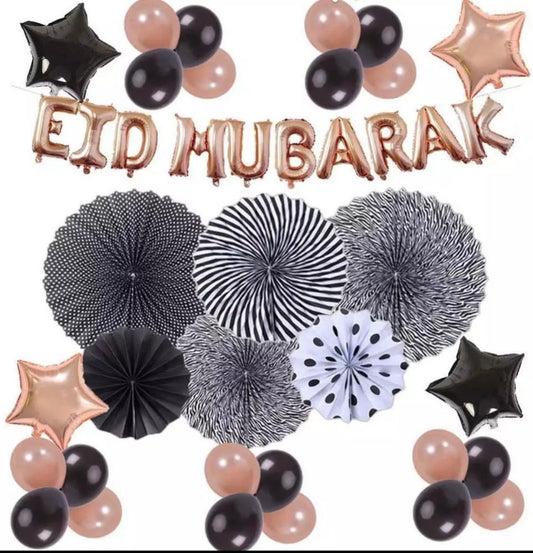 Eid Mubarak Rose and Black Bundle