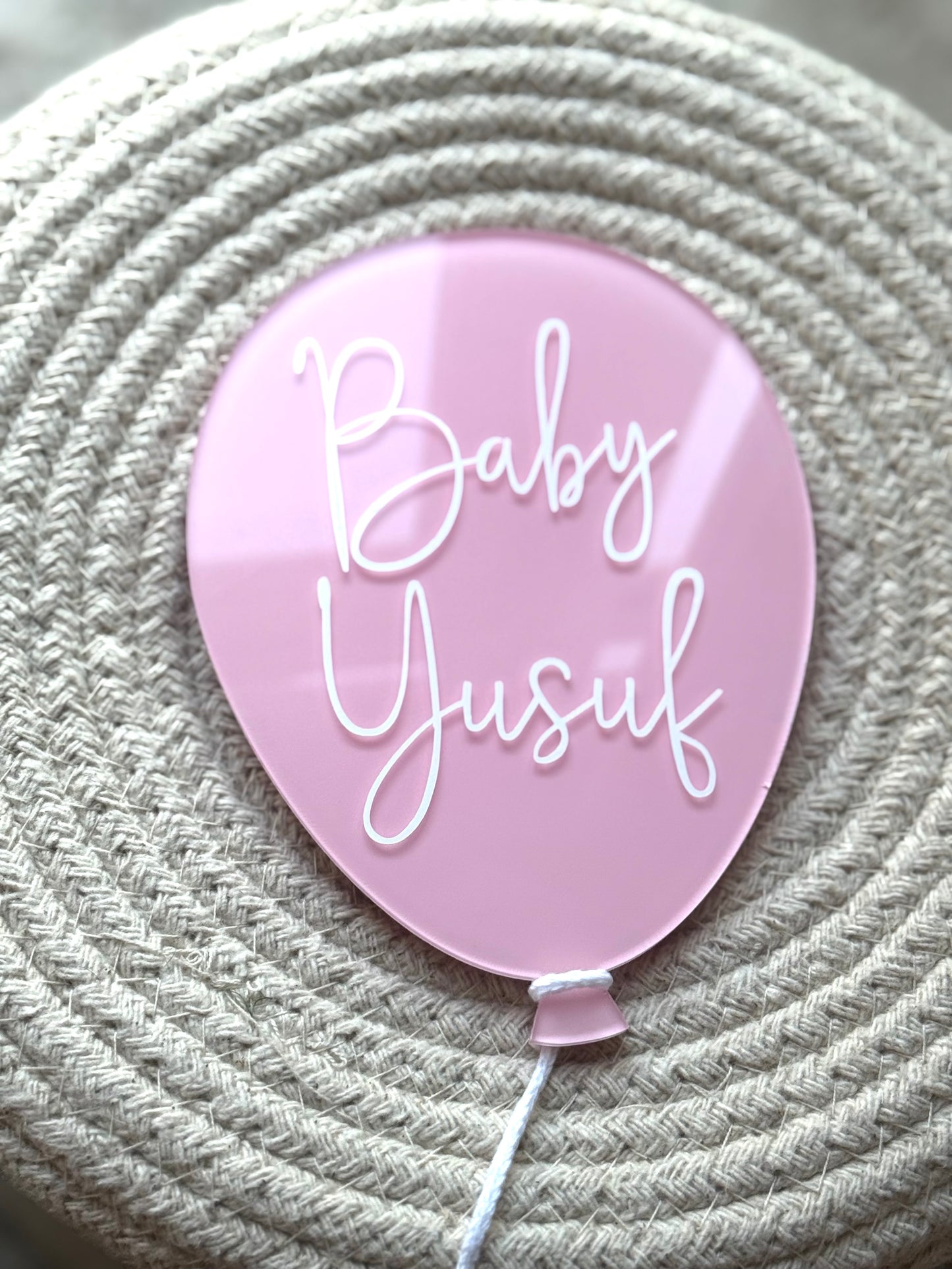 Name only Baby Plaque - Large Balloon